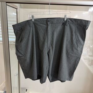 Classic Charcoal Flat Front Men's Shorts